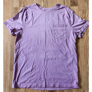 Goodfellow Co Pullover Tshirt Large Purple Casual Tee Crew Neck Short Sleeves